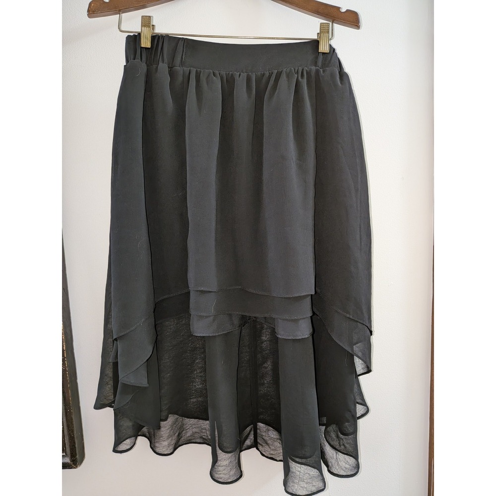 Staring At Stars Skirt Anthropologie Hi Low Fairy Whimsigoth Layered Boho Sz Lg